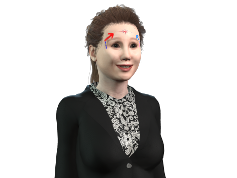 Japanese Business Lady - Fully Rigged Game Ready 3D Model