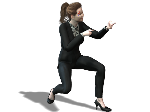 Japanese Business Lady - Fully Rigged Game Ready 3D Model