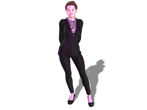 Japanese Business Lady - Fully Rigged Game Ready 3D Model