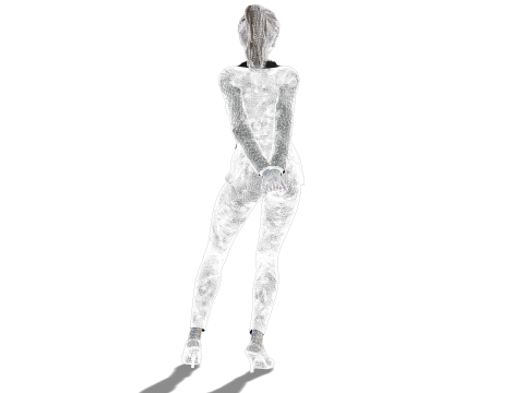 Japanese Business Lady - Fully Rigged Game Ready 3D Model