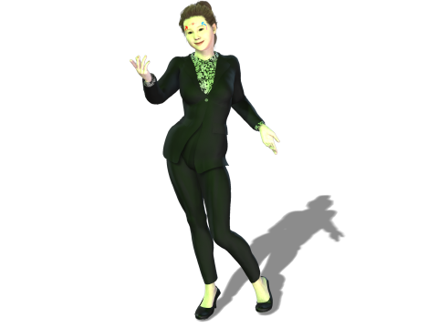 Japanese Business Lady - Fully Rigged Game Ready 3D Model