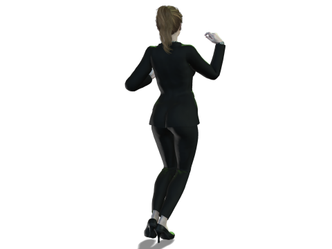 Japanese Business Lady - Fully Rigged Game Ready 3D Model
