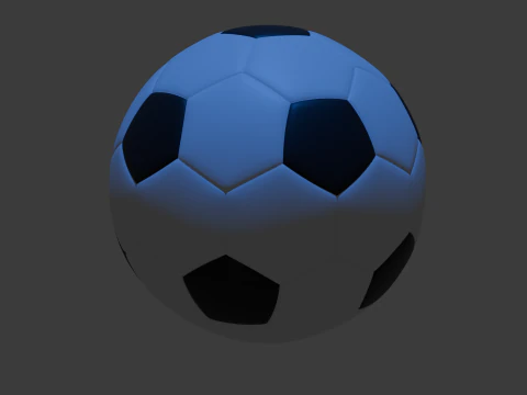 Realistic 3D Soccer Ball Game Animation Ready Low-Cost Model 3D Model
