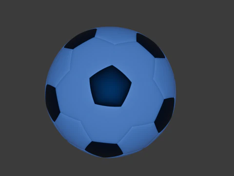 Realistic 3D Soccer Ball Game Animation Ready Low-Cost Model 3D Model