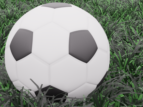 Realistic 3D Soccer Ball Game Animation Ready Low-Cost Model 3D Model