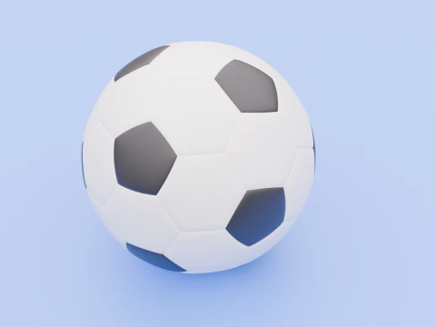 Realistic 3D Soccer Ball Game Animation Ready Low-Cost Model 3D Model