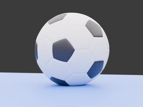 Realistic 3D Soccer Ball Game Animation Ready Low-Cost Model 3D Model