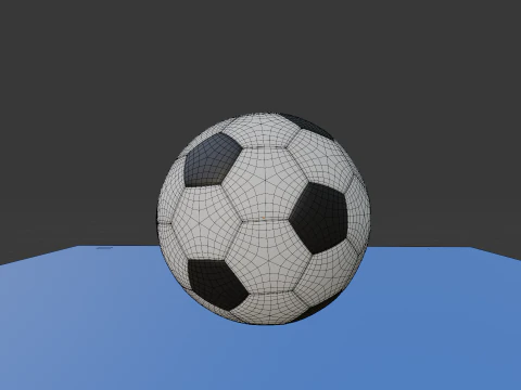 Realistic 3D Soccer Ball Game Animation Ready Low-Cost Model 3D Model