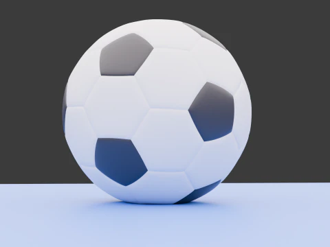 Realistic 3D Soccer Ball Game Animation Ready Low-Cost Model 3D Model