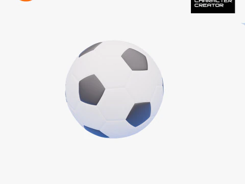 Realistic 3D Soccer Ball Game Animation Ready Low-Cost Model 3D Model