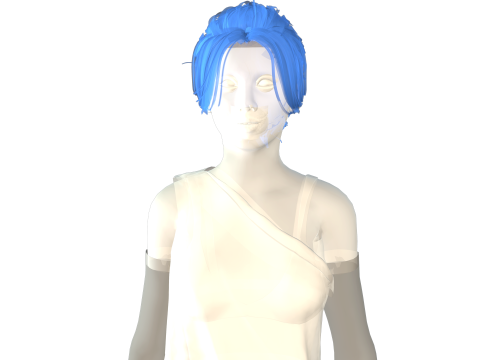 Sci-Fi Princess Cyberpunk Royalty with Metallic Arms 3D Model