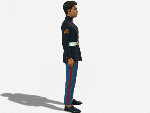 High-Quality 3D Soldier Boy Character Game Ready Rigged and Animated Modelo 3D