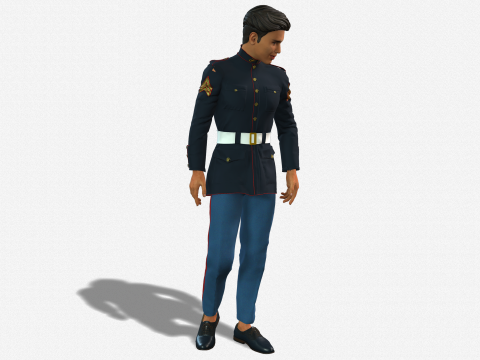 High-Quality 3D Soldier Boy Character Game Ready Rigged and Animated Modelo 3D