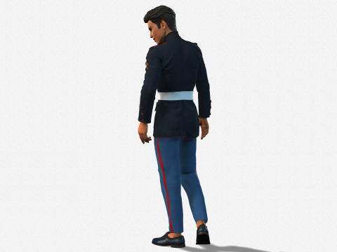 High-Quality 3D Soldier Boy Character Game Ready Rigged and Animated Modelo 3D