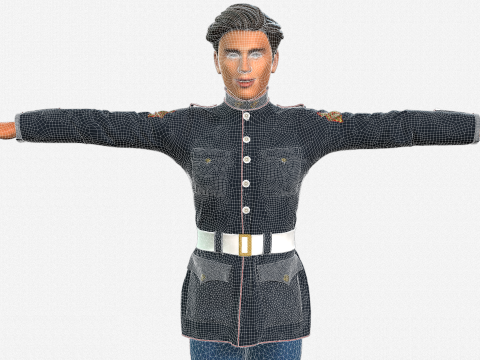 High-Quality 3D Soldier Boy Character Game Ready Rigged and Animated Modelo 3D