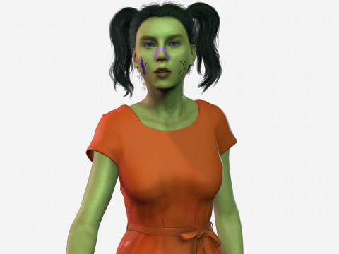 Realistic of a Beautiful Woman 3D Модель
