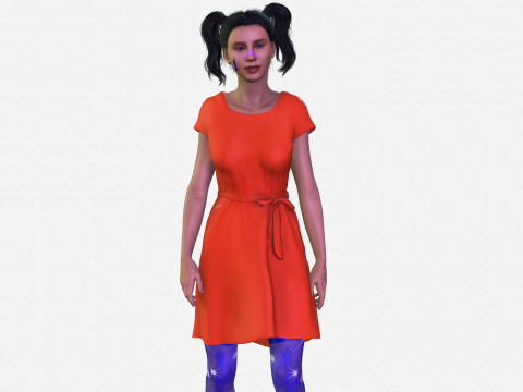 Realistic of a Beautiful Woman 3D Модель
