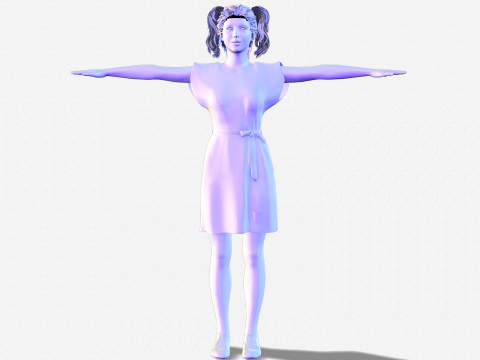 Realistic of a Beautiful Woman 3D Модель