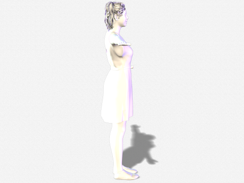 Realistic of a Beautiful Woman 3D Модель
