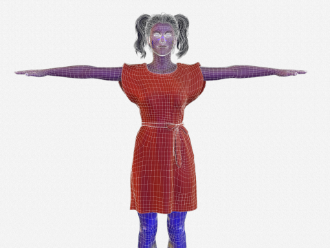Realistic of a Beautiful Woman 3D Модель