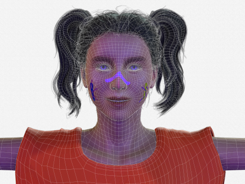 Realistic of a Beautiful Woman 3D Модель