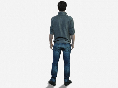 High-Quality Teenage Boy Game Animation Ready Modelo 3D