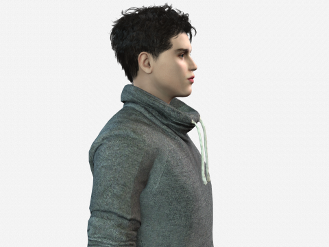 High-Quality Teenage Boy Game Animation Ready Modelo 3D