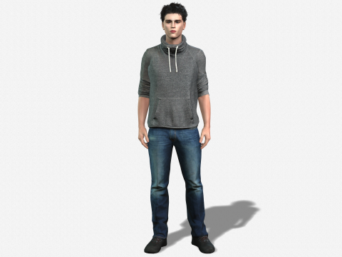 High-Quality Teenage Boy Game Animation Ready Modelo 3D