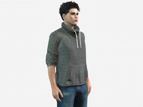High-Quality Teenage Boy Game Animation Ready Modelo 3D