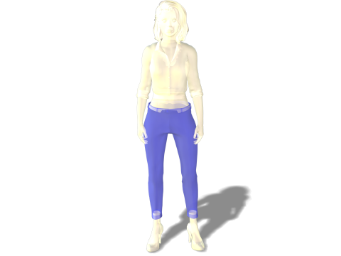 Realistic 3D Female Character High-Quality Rigged Model for Animation Games 3D Model