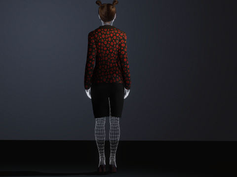 Presenting the model of people 3D Model