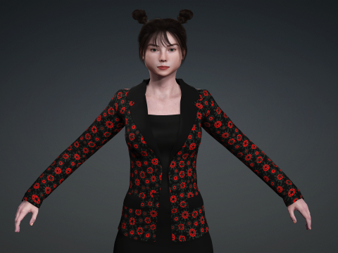 Presenting the model of people 3D Model