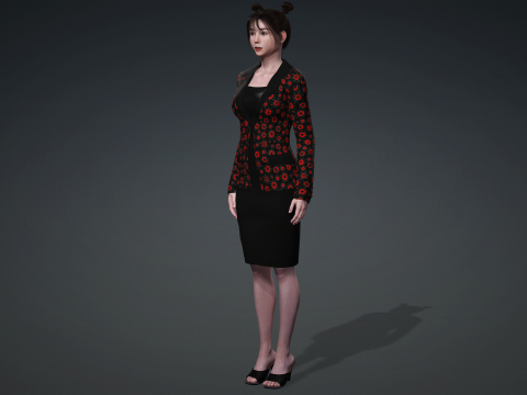 Presenting the model of people 3D Model
