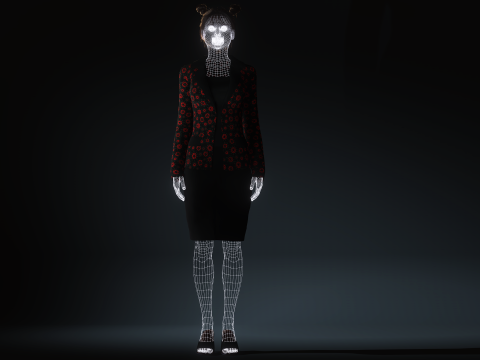 Presenting the model of people 3D Model