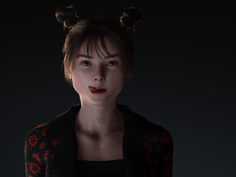 Presenting the model of people 3Dモデル