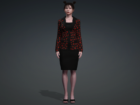 Presenting the model of people 3D Model