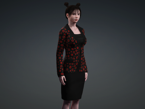 Presenting the model of people 3D Model