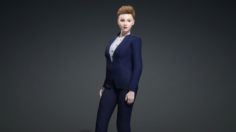 Elegant Businesswoman Realistic 3D Female Character for iClone CC4 3D 模型 .c4d .max .obj .3ds .fbx .stl .blend 
