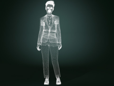 Elegant Businesswoman Realistic 3D Female Character for iClone CC4 3D 模型