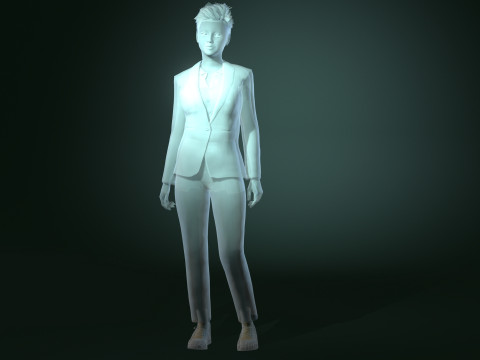 Elegant Businesswoman Realistic 3D Female Character for iClone CC4 3D 模型