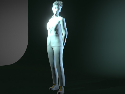 Elegant Businesswoman Realistic 3D Female Character for iClone CC4 3D 模型