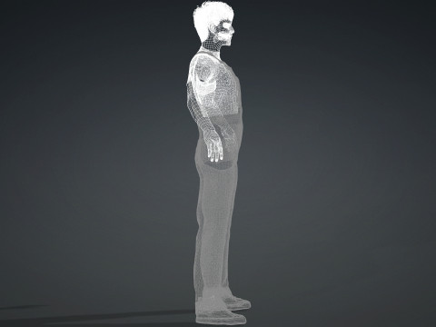 Realistic Male Worker Fully Rigged 3D Character for iClone CC4 3D Model
