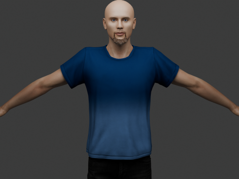 Mason Realistico personaggio maschile moderno CC4 - Pronto per iClone Pronto per il gioco Modello 3D