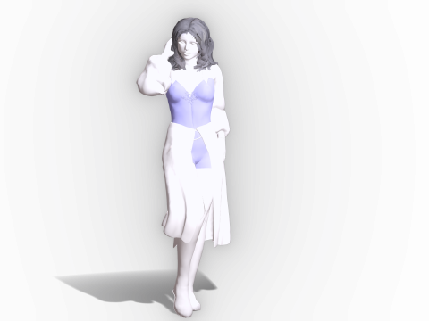 Cute Witch Enchanted Female Character CC4 iClone 8 Game-Ready Rigged Stylized Beauty 3D Model