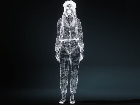 Elegant kantoormeisje Realistisch CC4 vrouwelijk karakter iClone 8 Ready Hoogwaardige PBR Rigged St 3D Model