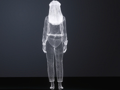 Elegant kantoormeisje Realistisch CC4 vrouwelijk karakter iClone 8 Ready Hoogwaardige PBR Rigged St 3D Model