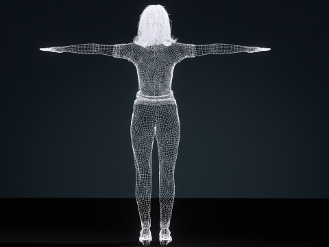 Realistische junge weibliche Figur, CC4 und iClone 8 bereit, hochwertiges PBR-stilisiertes modernes Outfit 3D Modell