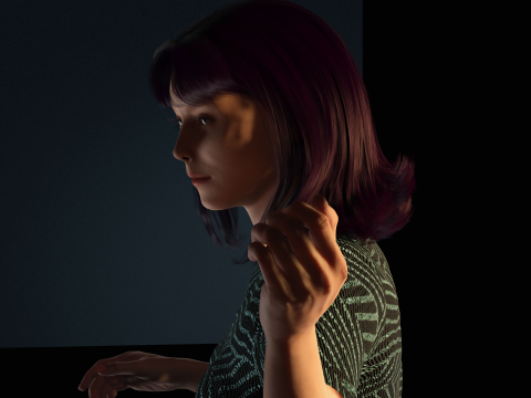 Realistische junge weibliche Figur, CC4 und iClone 8 bereit, hochwertiges PBR-stilisiertes modernes Outfit 3D Modell