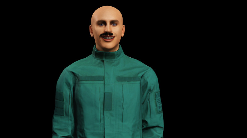 Karakter 3D Pria Realistis Game Tekstur PBR Sepenuhnya Rigged dan Siap Animasi Model 3D .c4d .max .obj .3ds .fbx .stl .blend 