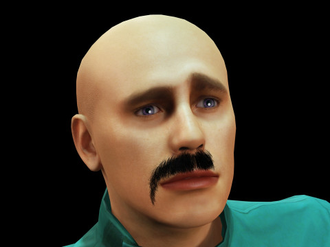 Karakter 3D Pria Realistis Game Tekstur PBR Sepenuhnya Rigged dan Siap Animasi Model 3D